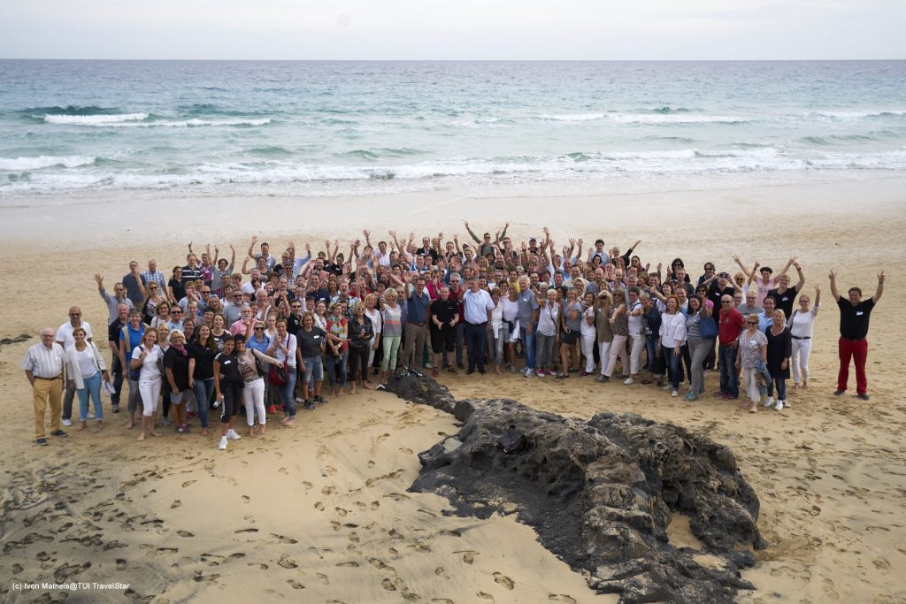 Gruppenfoto der Reisebüro-Experten