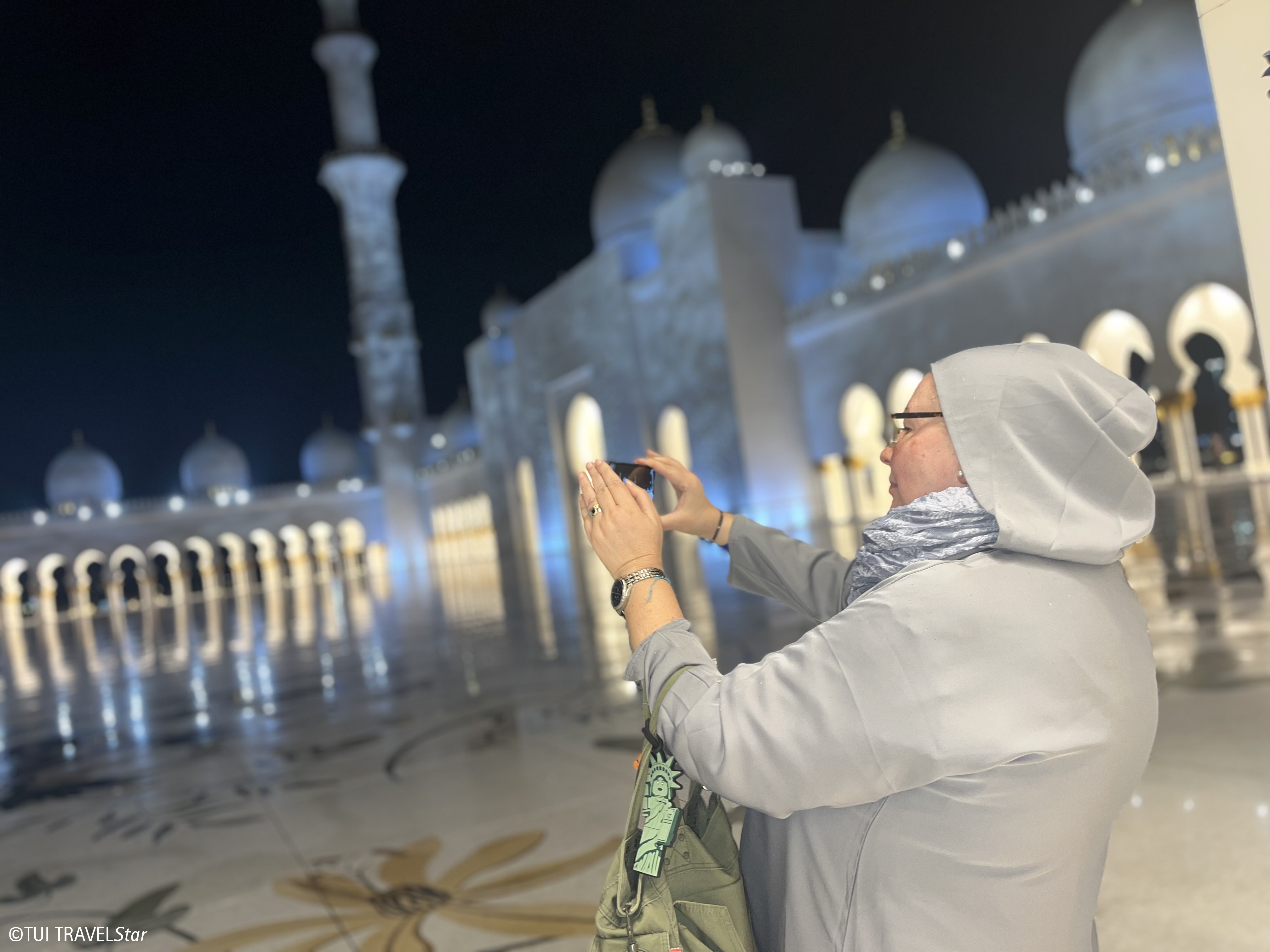 Die Scheich-Zayid-Moschee in Abu Dhabi